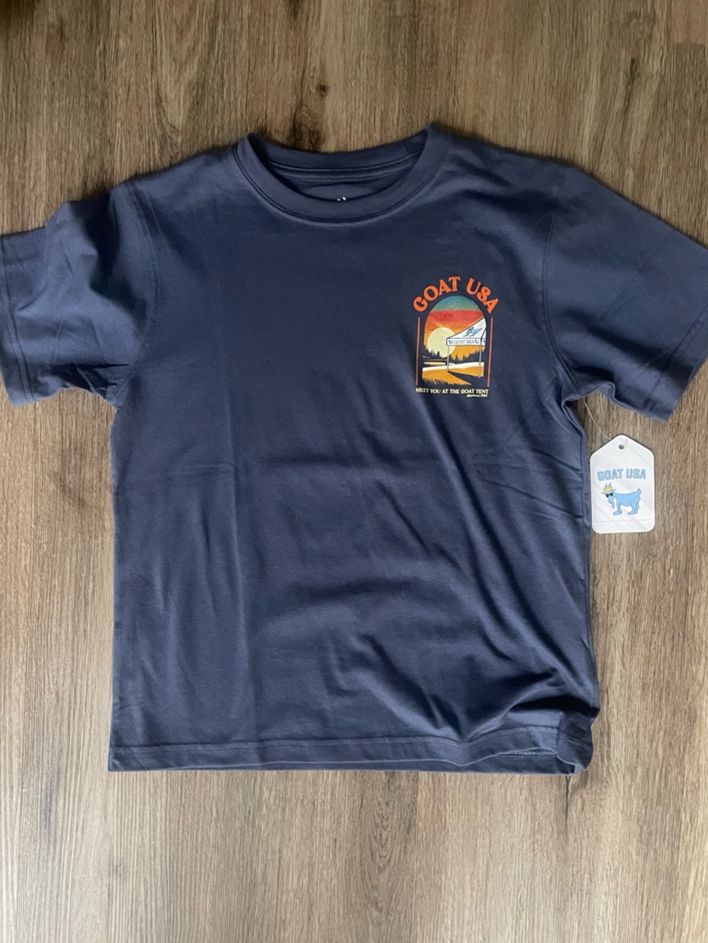 GOAT USA Boys' Navy Short Sleeve Graphic Tee
